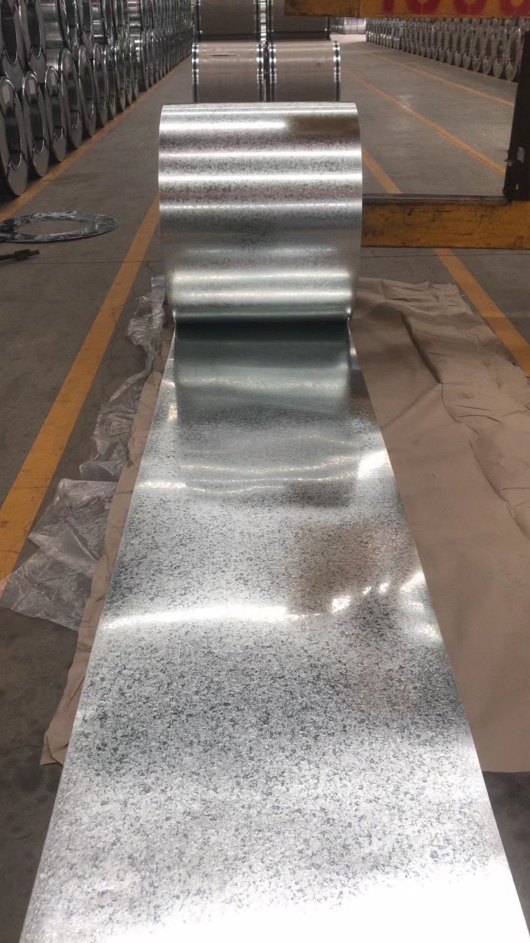 Regular spangle galvanized on sale steel